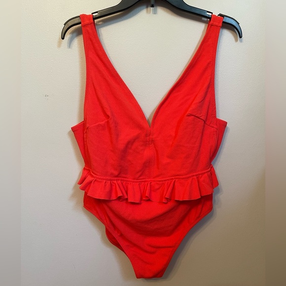 Jessica Simpson One Piece Ruffle Waist Swimsuit - Picture 5 of 8